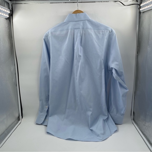 Brooks Brothers 1818 Regent Non- Iron 100% Cotton Light Blue Dress Shirt - Picture 6 of 8